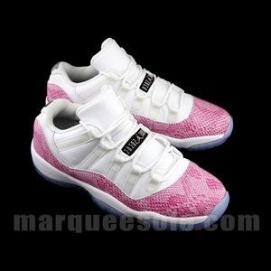 PINK SNAKESKIN 11’s